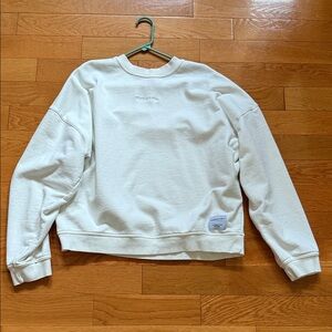 Mitchell & Ness Men's White Crewneck Sweater